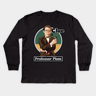 CLUE Professor Plum Kids Long Sleeve T-Shirt